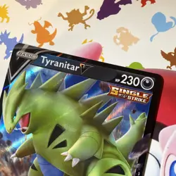 Tyranitar V 097/163 Prize Pack Series Stamped Pokemon Card 2021 NM - Image 4