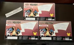 (3) SEALED Pokemon TCG Celebrations V Memories Collection Gamestop Exclusive Box 820650809743 - Image 2