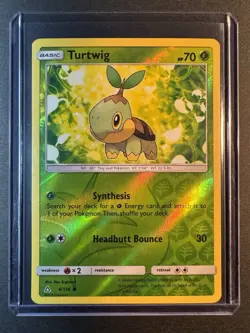Turtwig - 6/156 - SM Ultra Prism Reverse Holo Pokemon TCG - NM - Image 1