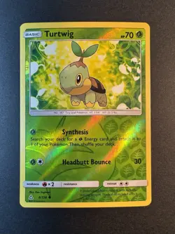 Turtwig - 6/156 - SM Ultra Prism Reverse Holo Pokemon TCG - NM - Image 3