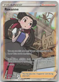 Roxanne GG66/GG70 Crown Zenith: Galarian Gallery Pokemon Card NM - Image 1