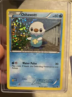 Pokemon Oshawott 4/12 Holo 2011 McDonald's Promo, Light Play Condition - Image 1