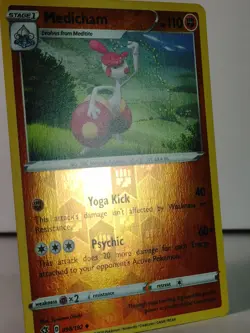 Medicham - POKEMON - Rebel Clash - 098/192 - Reverse Holo - NM - T - Image 2