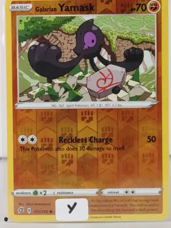 Galarian Yamask - POKEMON - Rebel Clash - 101/192 - Reverse Holo - NM -Y - Image 5