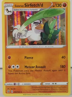 Galarian Sirfetch'd - POKEMON - Rebel Clash - 095/192 - Rare Holo - NM - T - Image 1