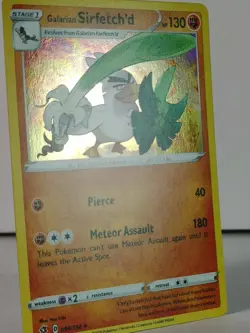 Galarian Sirfetch'd - POKEMON - Rebel Clash - 095/192 - Rare Holo - NM - T - Image 2
