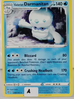 Galarian Darmanitan - POKEMON - Rebel Clash - 048/192 - Rare - NM - A - Image 5