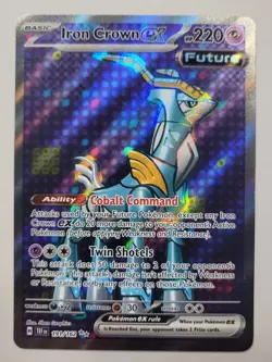 Pokemon Temporal Forces UR Iron Crown ex 191 Ultra Rare NM - Image 1