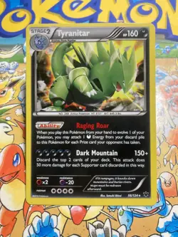 Tyranitar 56/124 NM Promo Cosmos Holo Pokemon XY Fates Collide - Image 1