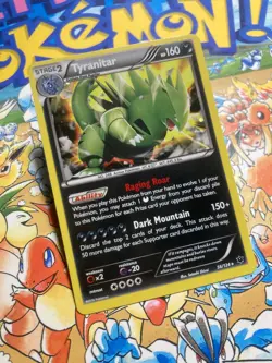 Tyranitar 56/124 NM Promo Cosmos Holo Pokemon XY Fates Collide - Image 2