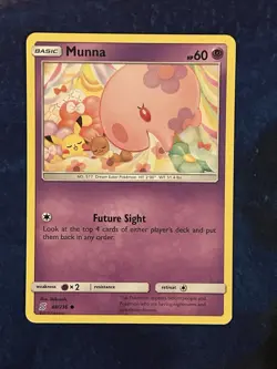 Pokemon Munna Common # 88/236 Featuring Eevee & Pikachu - SM - Unified Minds -LP - Image 1