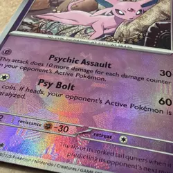 Pokemon Espeon 033/131 Master Ball Pattern Holo Rare Sv: Prismatic Evolutions - Image 3