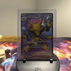 Pokemon TCG Alakazam EX Holo Ultra Rare Dual Set, Scarlet and Violet 151 - Image 1