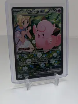 Pokemon TCG Lillie's Clefairy ex 184/159 Sv09 Journey Together EX Holo 190HP SIR - Image 2