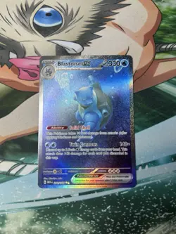 Blastoise ex 200/165 Special Illustration Rare SIR Pokemon 151 Full Art NM 🐢💧 - Image 1
