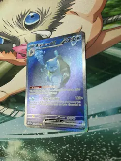 Blastoise ex 200/165 Special Illustration Rare SIR Pokemon 151 Full Art NM 🐢💧 - Image 2