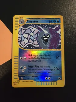 Pokemon TCG Cloyster Expedition 8/165 Reverse Holo Rare LP/NM - Image 1