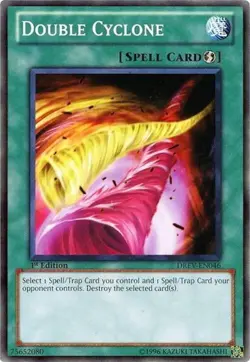 DOUBLE CYCLONE COMMON DREV-EN046 LIGHT PLAY YUGIOH - Image 1