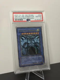 GAME BOY ADVANCE GBI-002 OBELISK THE TORMENTOR PSA 10 YUGIOH 2003 (Ultra rare) - Image 1