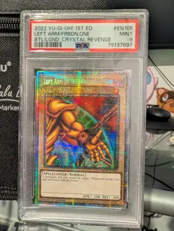 2022 YU-GI-OH! 1ST EDITION #EN105 LEFT ARM OF THE FORBIDDEN ONE PSA 9 - Image 1