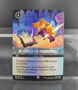Disney Lorcana He Hurled His Thunderbolt 222/204 Whispers in the Well Epic - Image 1