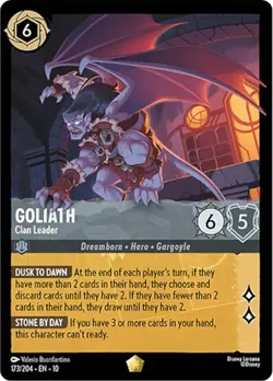 Goliath Clan Leader 173/204 Non Foil Whispers In the Well Disney Lorcana - Image 1