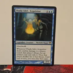 Magic: The Gathering Thada Adel Acquisitor Rare Legendary Blue Worldwake 40 Reg… - Image 1