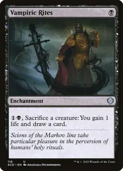 1x Vampiric Rites NM Eng MTG - Starter Commander - Image 1