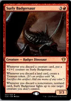 Commander 2020 #57 Surly Badgersaur - Image 1