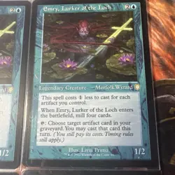 Magic MTG Card Emry, Lurker of the Loch Retro Frame Commander: 4x cards - Image 4
