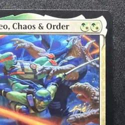 Mikey & Leo, Chaos & Order TMT 0158 Rare Legendary Creature 2/2 TMNT MTG - Image 3