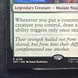 Mikey & Leo, Chaos & Order TMT 0158 Rare Legendary Creature 2/2 TMNT MTG - Image 5