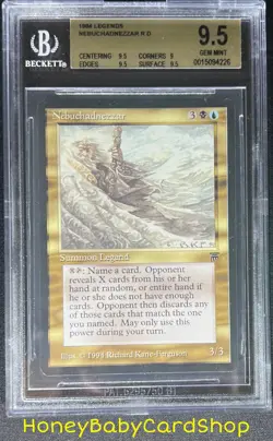 MTG Legends 1994 Nebuchadnezzar BGS 9.5 GEM MINT Old School 93/94 - Image 1