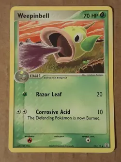 Pokemon Weepinbell 51/112 Fire Red Leaf Green NM See Pictures - Image 1