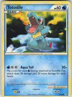 Pokemon Totodile 74/95 Call of Legends Common NM - Image 1