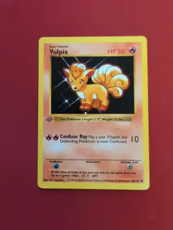 Pokemon Base Set 1st Edition | 68/102 | Vulpix | MP - Image 1
