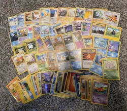 Vintage Pokemon Card Collection lot - 90 Pokemon Cards - MP/HP - Image 1