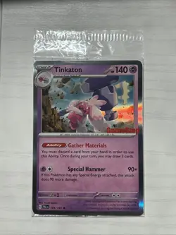 Pokemon Tinkaton 105/193 Paldea Evolved GameStop Stamped Holo Promo SEALED M - Image 1