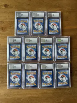 Lot of 11 CGC Graded Pokemon Cards - Pikachu 10 & 9, Lugia, Ho-oh, ex & V Slabs - Image 2