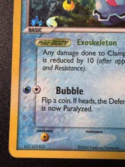 Clamperl 58/101 EX Hidden Legends Pokemon Card Reverse Holo Foil Rare MP - Image 5