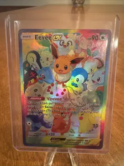EEVEE EX RAINBOW HOLO FULL ART POKEMON TCG POCKET NM ALT IR AR SIR - Image 1