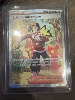 POKEMON - ETHAN'S ADVENTURE - DESTINED RIVALS - SAR - 236/182 - NM - TCG - Image 1