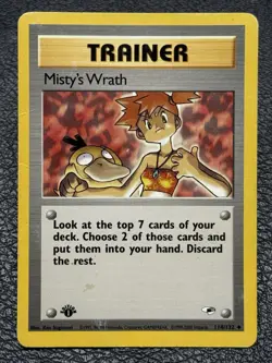 Misty's Wrath 114/132 - 1st Edition - Vintage Pokemon TCG: Gym Heroes - HP - Image 1