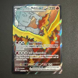 Pokemon TCG Team Rocket's Moltres EX Destined Rivals 208/182 Holo Ultra Rare NM - Image 1