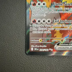 Pokemon TCG Team Rocket's Moltres EX Destined Rivals 208/182 Holo Ultra Rare NM - Image 2