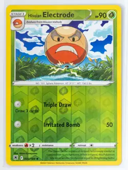 Hisuian Electrode 003/189 Reverse Holo Astral Radiance Pokemon - Image 1