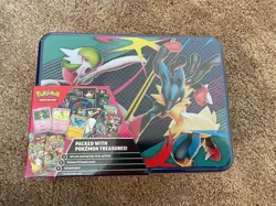 POKEMON TREASURE CHEST METAL LUNCHBOX SEALED MEGA EVOLUTION DESTINED RIVALS +++ - Image 2