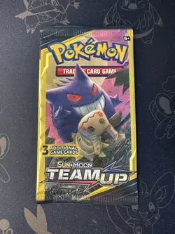 Rare Pokemon Team Up 3 Card Factory Sealed Booster Pack HEAVY 7.72g - Image 2