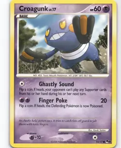 Croagunk Common POP Series 8 13/17 NM Pokemon - Image 1