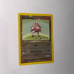 HITMONCHAN Reverse Holo POKEMON Best of Game 2 "WINNER" 2002 Trading Card #2 TCG - Image 1